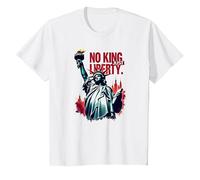 No King, Just Liberty T-Shirt, Kids, White, 10 Years