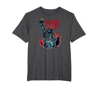 No King, Just Liberty T-Shirt, Men's Big and Tall, Dark Heather Grey, 5X Tall
