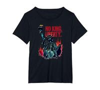 No King, Just Liberty T-Shirt, Women's Plus, Black, 1X
