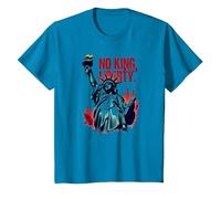 No King, Only Freedom T-Shirt, Youth, Sapphire Blue, Small