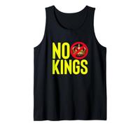 NO Kings Anti Monarchy Democracy Protest Statement Tank Top