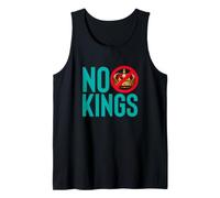 NO Kings Anti Monarchy Democracy Protest Statement Tank Top
