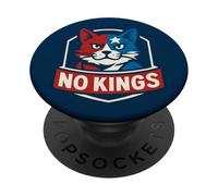 No Kings Cat Patriotic Democracy PopSockets Adhesive PopGrip