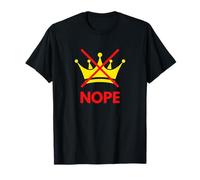 No Kings Crossed Out Crown Nope T-Shirt