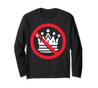 No kings Day Abolish The Monarchy Minimalist Long Sleeve T-Shirt