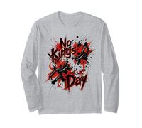 No Kings Day Breaking Chains Water Color Art Splatter Long Sleeve T-Shirt