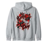 No Kings Day Breaking Chains Water Color Art Splatter Zip Hoodie