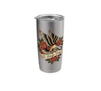 No Kings Day Eagle Roses Stainless Steel Insulated Tumbler