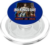 No Kings Day Glitch Art Royal Portrait 2026 PopSockets PopGrip for MagSafe
