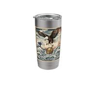 No Kings Day Japanese Poster Ukiyo-e Stainless Steel Insulated Tumbler