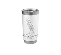 No Kings Day Minimalist Quill Stainless Steel Insulated Tumbler