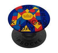 No Kings Day Modern Art Abstract PopSockets Adhesive PopGrip