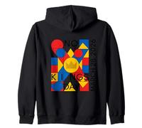 No Kings Day Modern Art Abstract Zip Hoodie