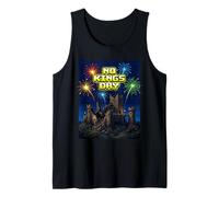 No Kings Day Pixel Video Game Castle Tank Top