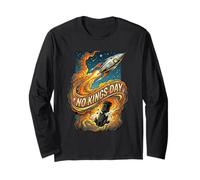 No Kings Day Rocket Space Ship Long Sleeve T-Shirt