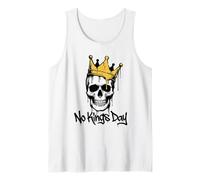 No Kings Day Skeleton Graffiti Tank Top