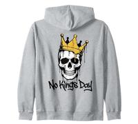 No Kings Day Skeleton Graffiti Zip Hoodie