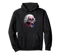 No Kings Day Skull Founding Father Wig Art 2026 Pullover Hoodie