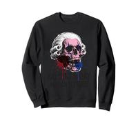 No Kings Day Skull Founding Father Wig Art 2026 Sweatshirt