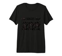No Kings Day Three Frogs Funny Premium T-Shirt
