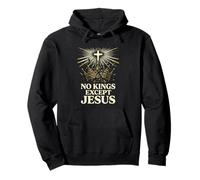 No Kings Except Jesus No Kings In America Pullover Hoodie