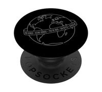 No Kings Global Democracy World Globe PopSockets Adhesive PopGrip