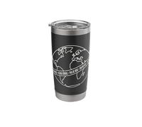 No Kings Global Democracy World Globe Stainless Steel Insulated Tumbler