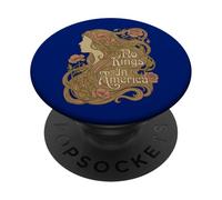 No Kings In America American Woman Botanical Boho Art PopSockets Adhesive PopGrip