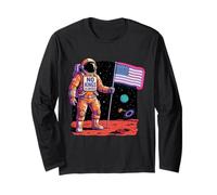 No Kings in America Astronaut Space Sci-fi Long Sleeve T-Shirt