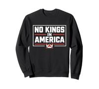 No Kings In America Bold Protest Democracy Message Sweatshirt
