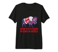 No Kings in America Buffalo Down with The Crown Premium T-Shirt