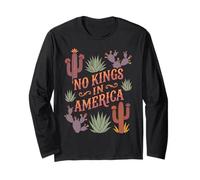 No Kings in America Cactus Western Style Long Sleeve T-Shirt