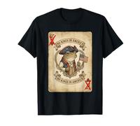 No Kings in America Colonial Frog 1776 Patriotic T-Shirt