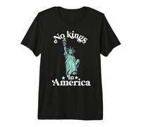 No Kings in America Flag Protest Save Democracy Premium T-Shirt