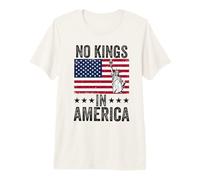 No Kings in America Flag Protest Save Democracy Premium T-Shirt