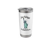 No Kings in America Flag Protest Save Democracy Stainless Steel Insulated Tumbler