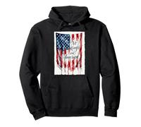 No Kings In America Flag Vintage Pullover Hoodie