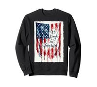 No Kings In America Flag Vintage Sweatshirt