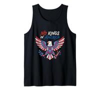 No Kings in America | Folk Art Vintage Eagle Tank Top