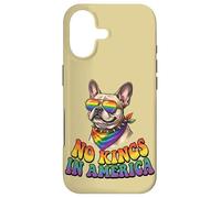 No Kings In America French Bull dog Rainbow Pride Queer Case for iPhone 17