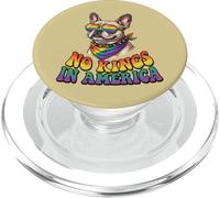 No Kings In America French Bull dog Rainbow Pride Queer PopSockets PopGrip for MagSafe
