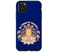 No Kings In America Frog Yoga Retro 70s Vintage Case for iPhone 11 Pro Max