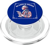 No Kings In America Funny Vintage George Washington PopSockets PopGrip for MagSafe