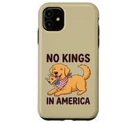 No Kings In America Golden Retriever Case for iPhone 11