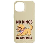 No Kings In America Golden Retriever Case for iPhone 15