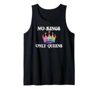 No Kings in America Only Queens Queer Ally Gay Pride LGBTQ Tank Top