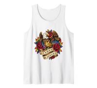 No Kings in America Patriotic Roses LGBTQ Eagle USA Tank Top