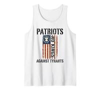 No Kings in America Patriots Against Tyrants Tank Top