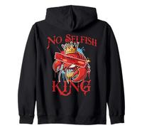 No Kings In America Political Protest No Shellfish King Zip Hoodie
