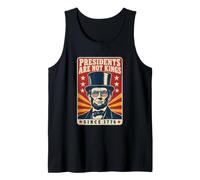No Kings in America Presidents are Not Kings Lincoln Tank Top